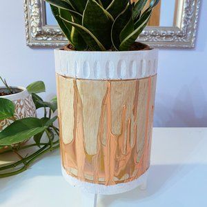*SOLD* Paint Drip Plant Pot